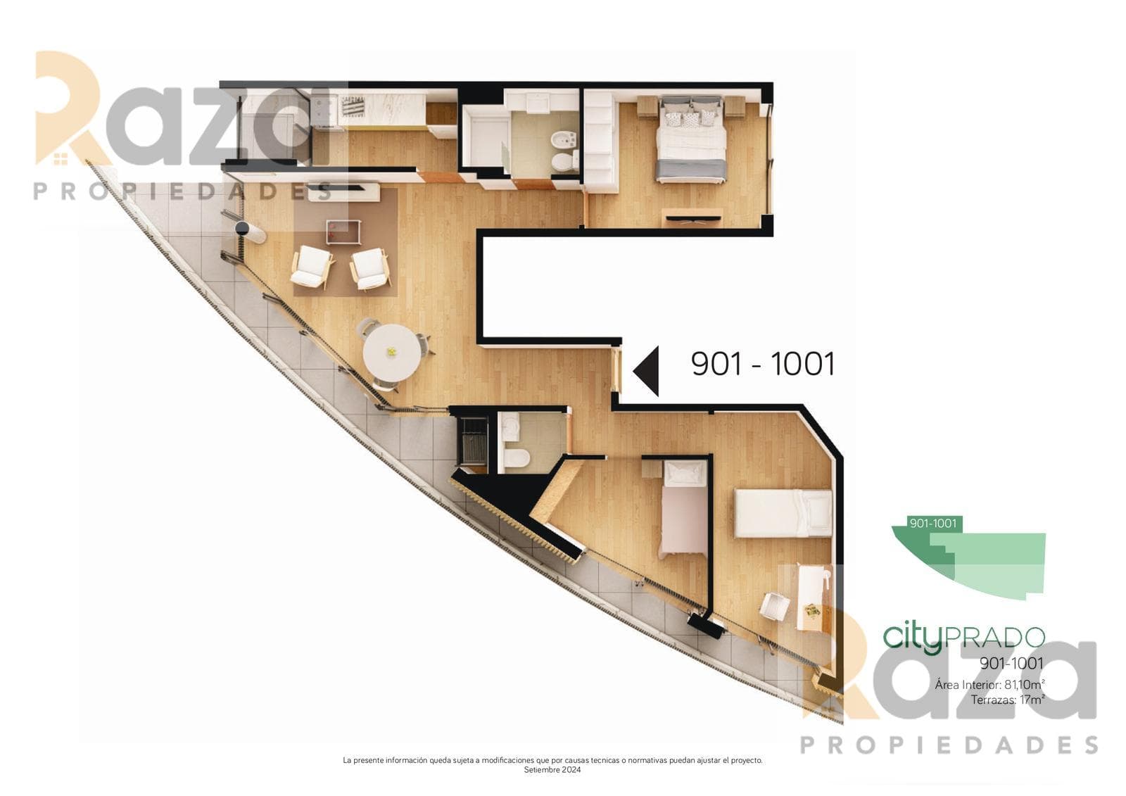 3-Bedroom Apartment for Sale in El Prado