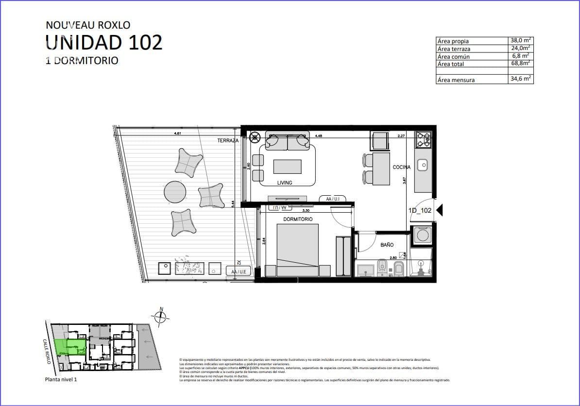 One-bedroom apartment for sale in Cordón - 102