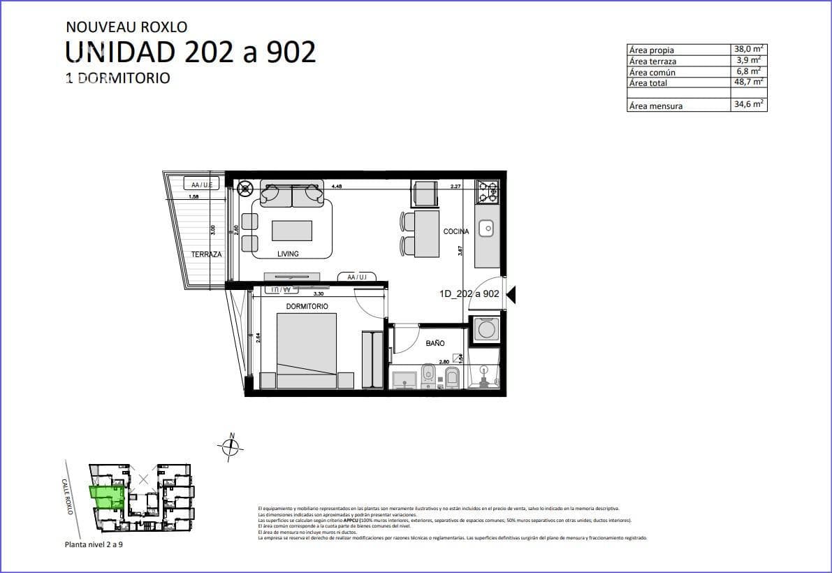 One-bedroom apartment for sale in Cordón - 802