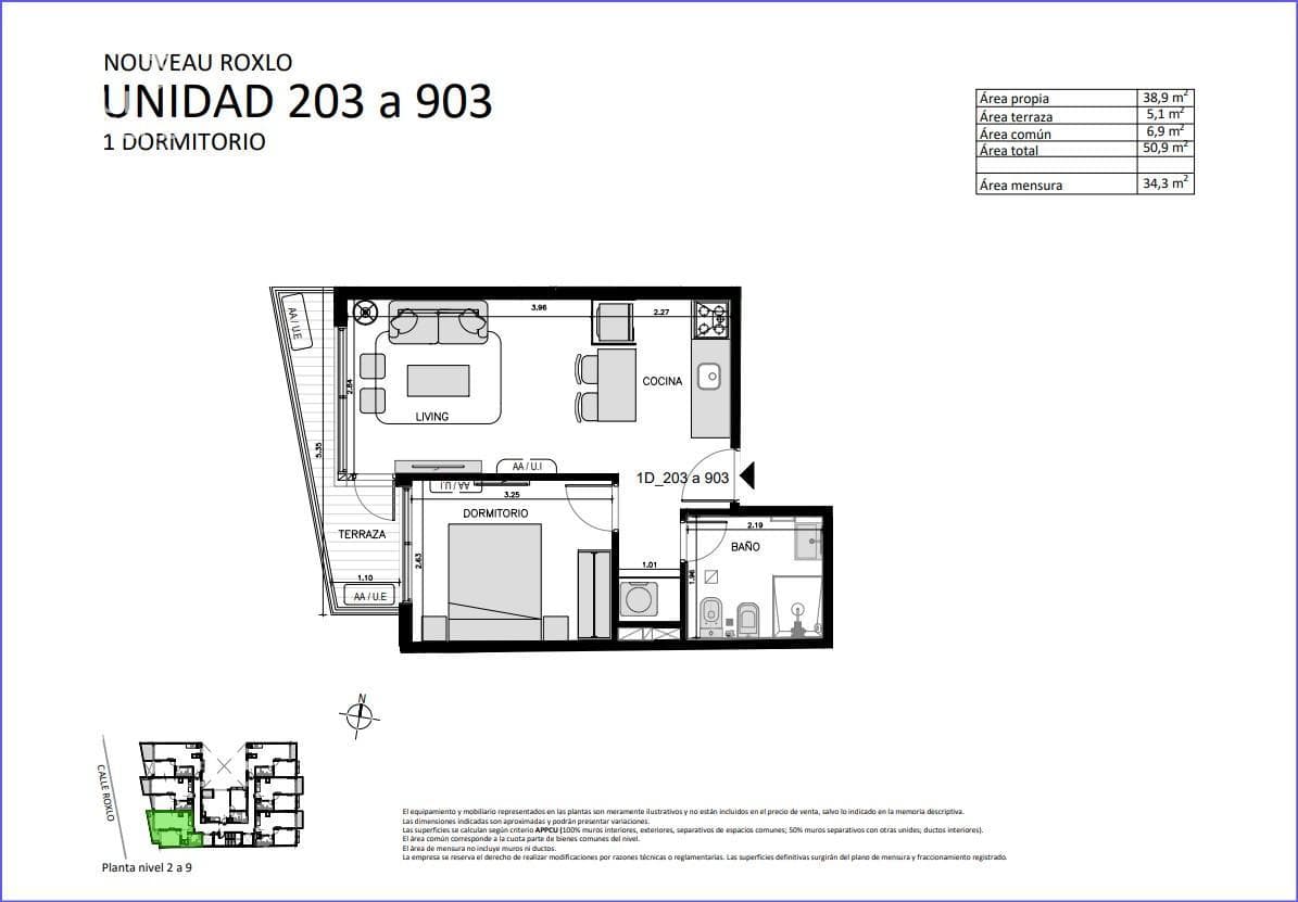 One-bedroom apartment for sale in Cordón - 203