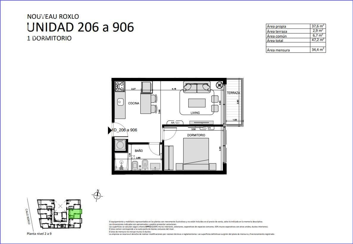 One-bedroom apartment for sale in Cordón - 206