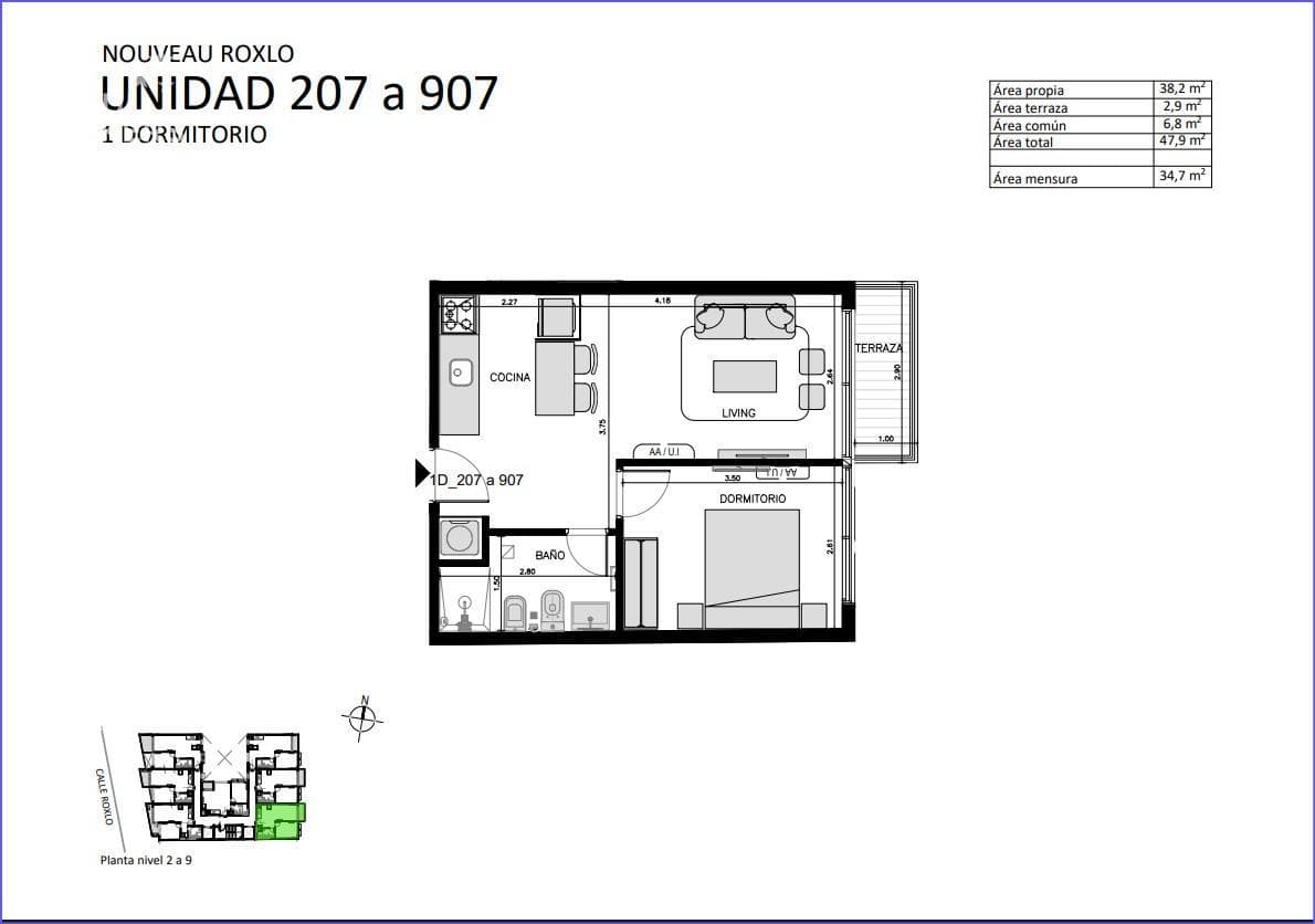 One-bedroom apartment for sale in Cordón - 507