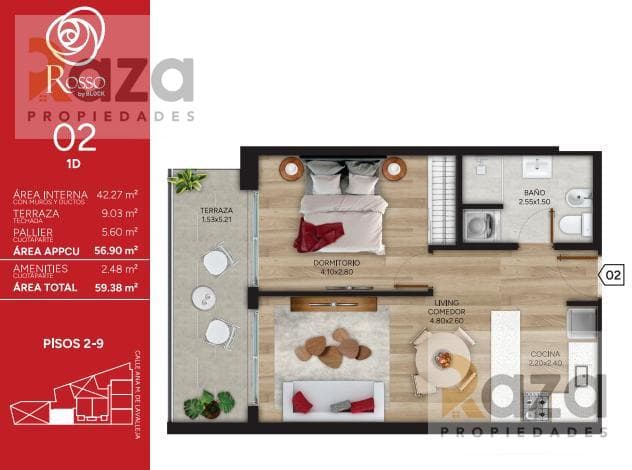 1-Bedroom Apartment for Sale in Cordón