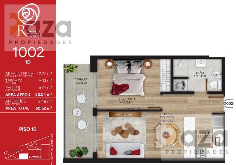1-Bedroom Apartment for Sale in Cordón
