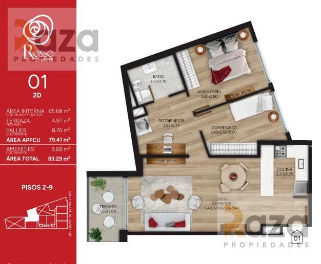 2-Bedroom Apartment for Sale in Cordón