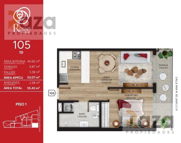 1-Bedroom Apartment for Sale in Cordón