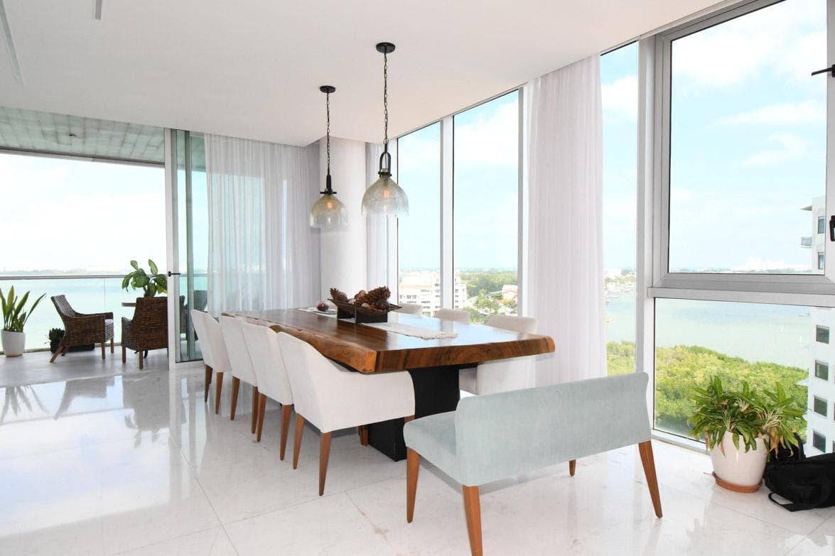 Apartment for Sale Across from the Lagoon at the Isla Dorada Residential Complex in Cancun