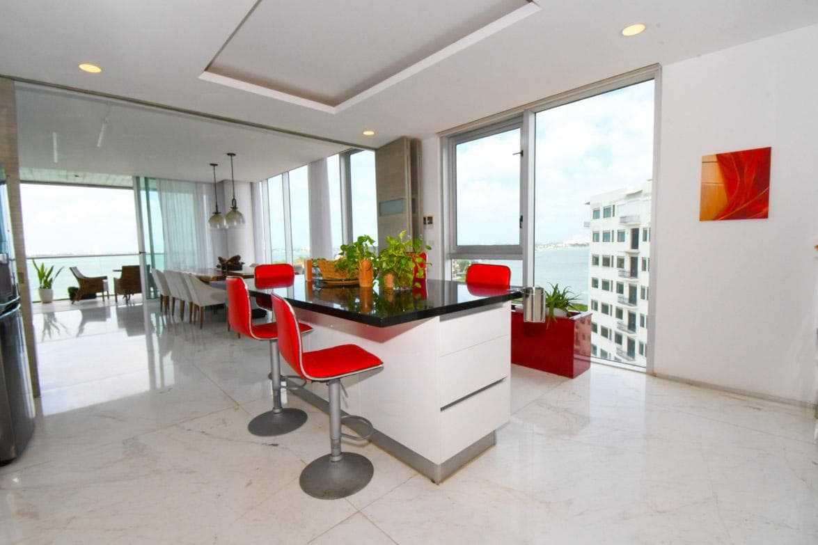 Apartment for Sale Across from the Lagoon at the Isla Dorada Residential Complex in Cancun
