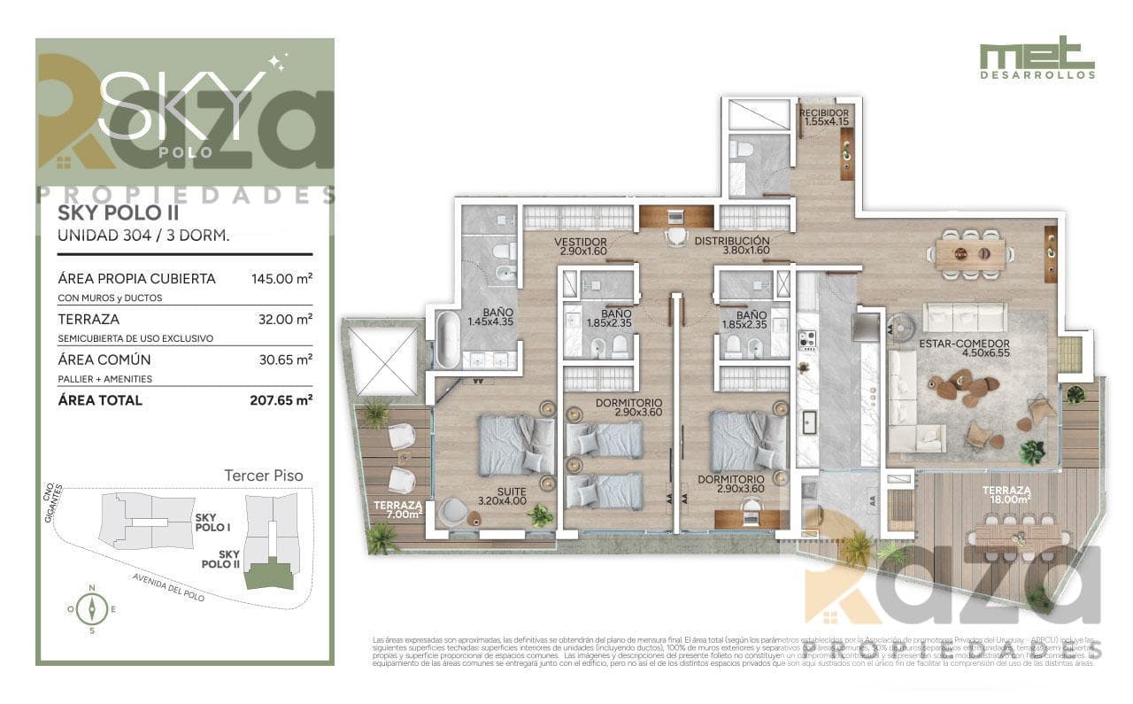 3-Bedroom Apartment for Sale in Carrasco