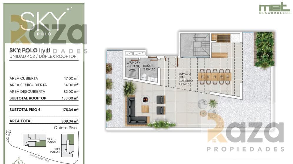 3-Bedroom Duplex Penthouse for Sale in Carrasco