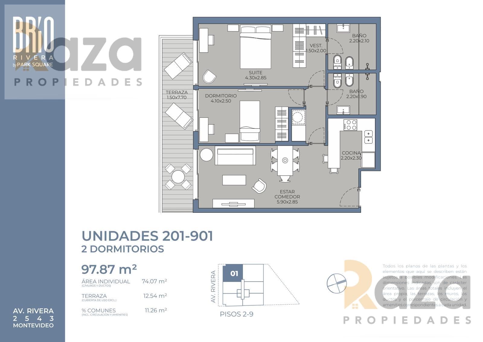 2-Bedroom Apartment for Sale in Pocitos