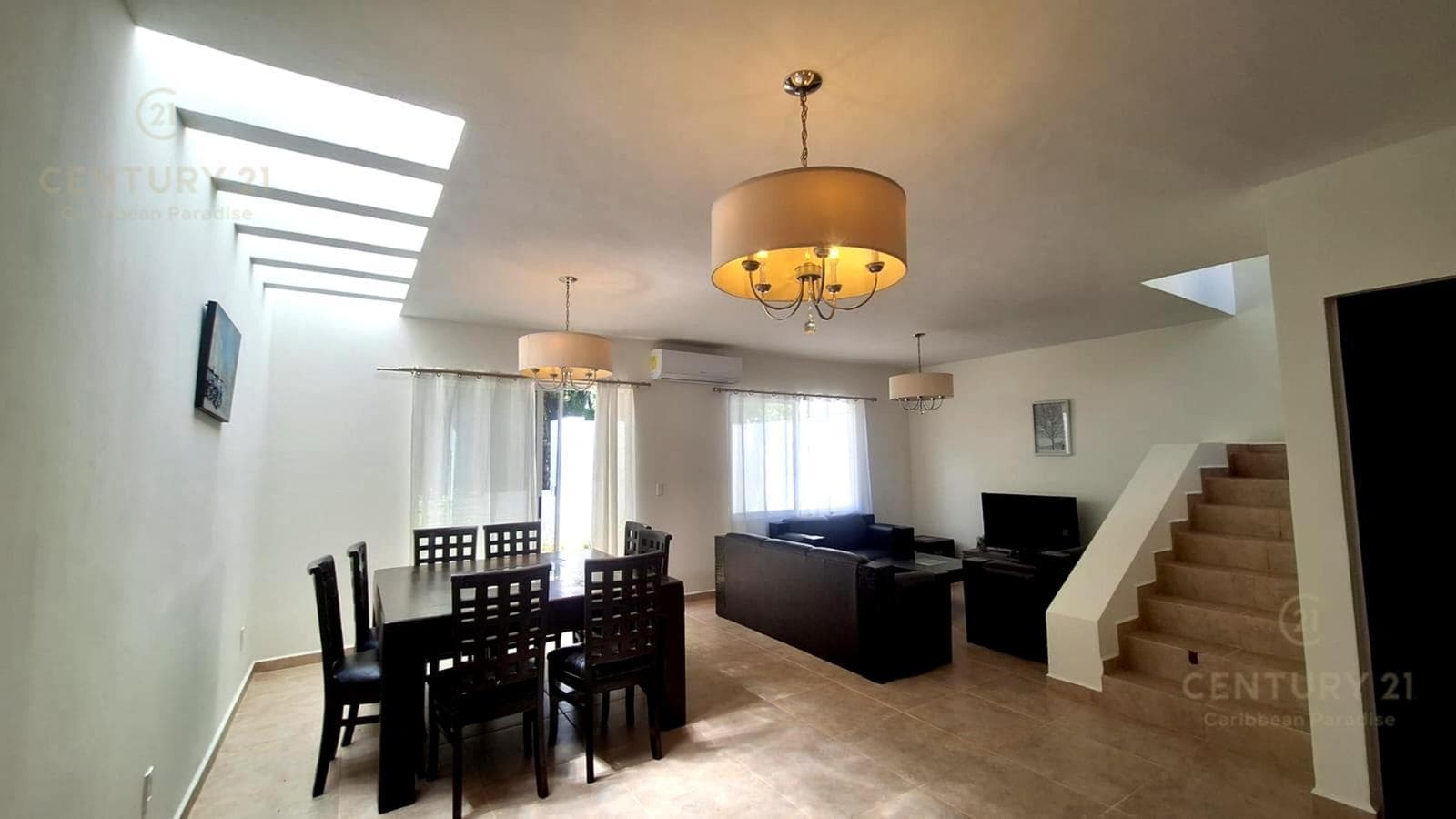 3-Bedroom Furnished House for Rent in Residencial La Joya Esmeralda, Playa del Carmen P4608