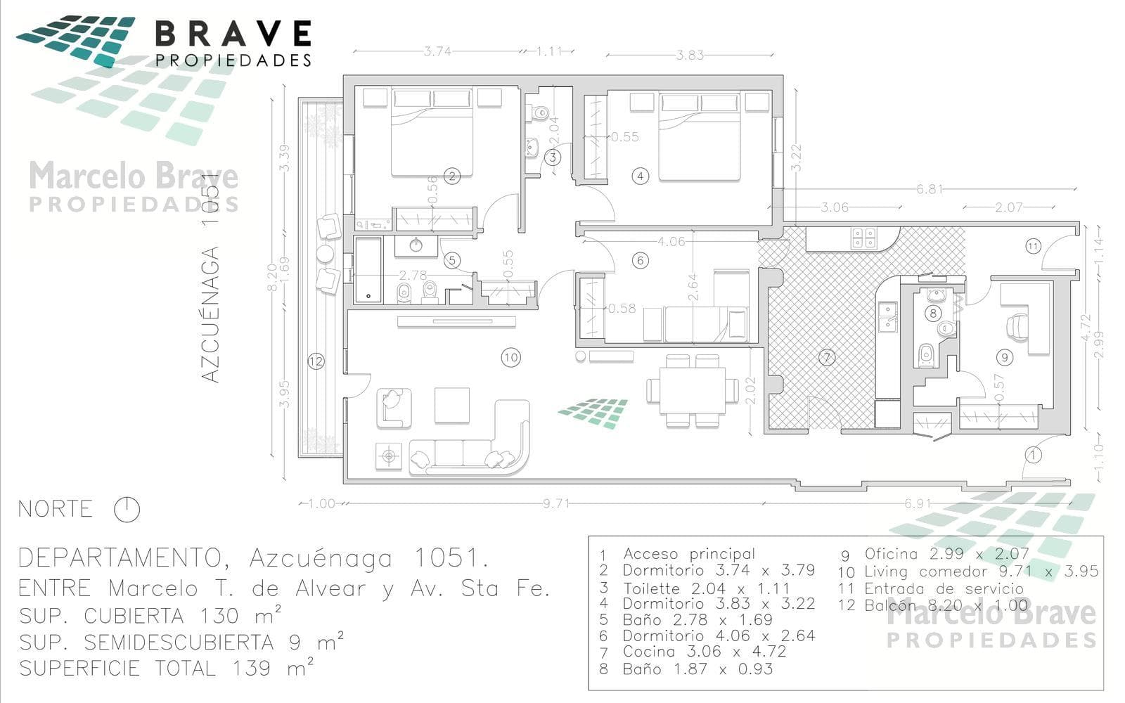 4-Bedroom Apartment for Sale with Maid's Quarters, 1000 Azcuénaga, Recoleta.