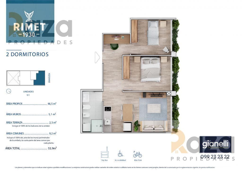 2-Bedroom Apartment for Sale in Cordón
