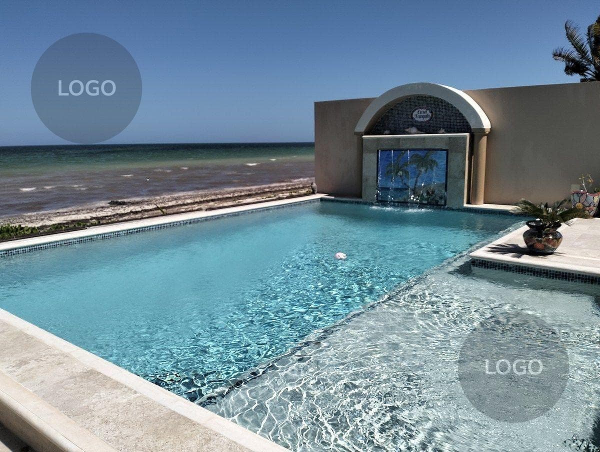 HOUSE FOR SALE IN TELCHAC PUERTO, ON THE BEACHFRONT