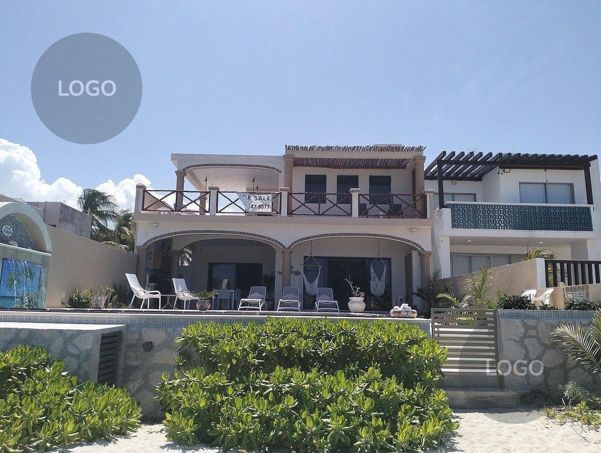 HOUSE FOR SALE IN TELCHAC PUERTO, ON THE BEACHFRONT
