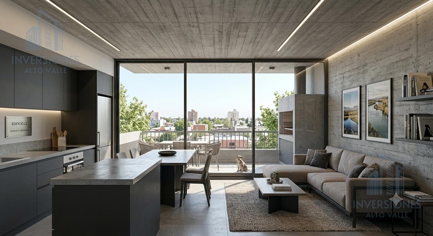 San Pablo Neighborhood / Two-bedroom apartment with a pool and private patio