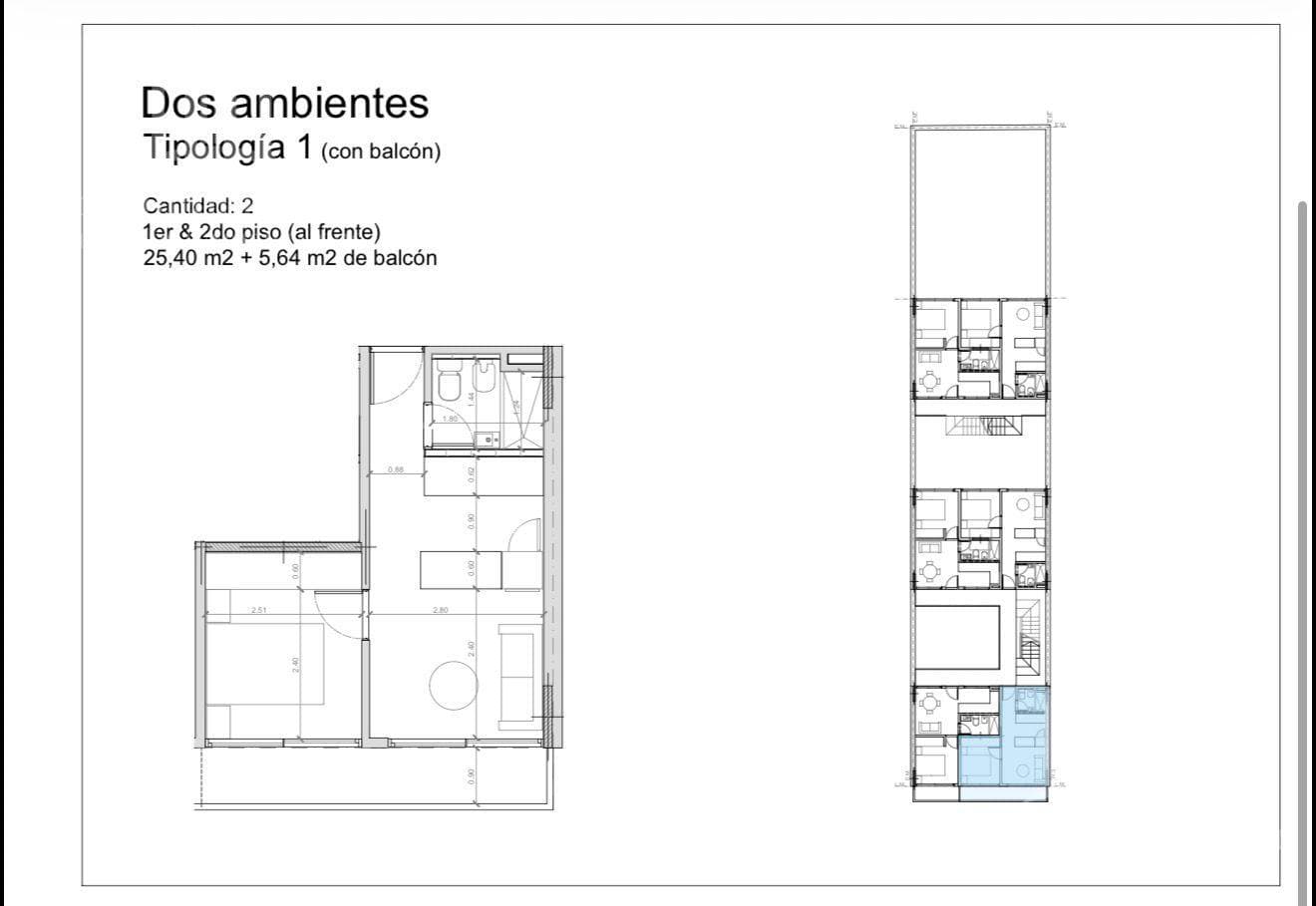 Two-room apartment - Banfield Oeste - Suitable for professionals