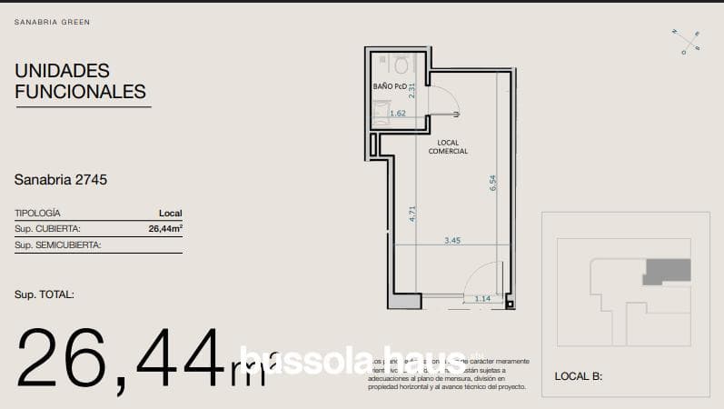 2-room apartment for sale in Devoto (under construction)