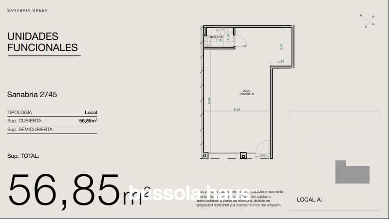 2-room apartment for sale in Devoto (under construction)