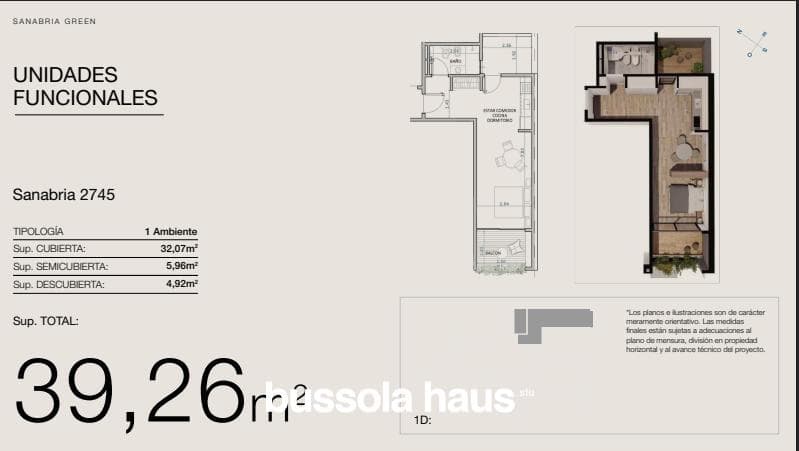 3-room apartment for sale in Devoto (under construction)