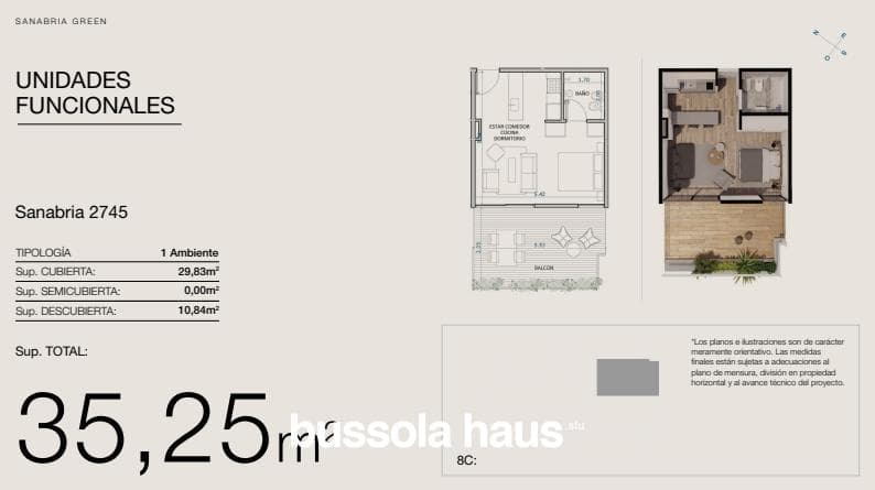 3-room apartment for sale in Devoto (under construction)