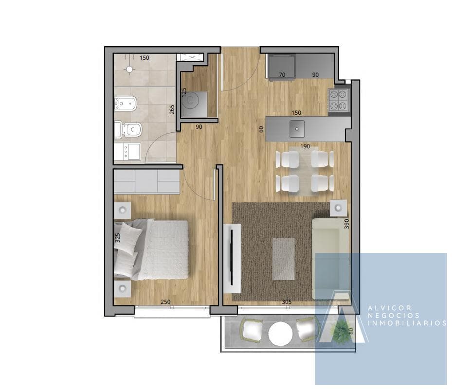 1-Bedroom Apartment for Sale, Cordón AP8425431
