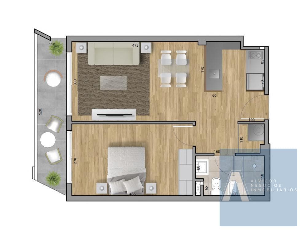 1-Bedroom Apartment for Sale, Cordón AP8425503