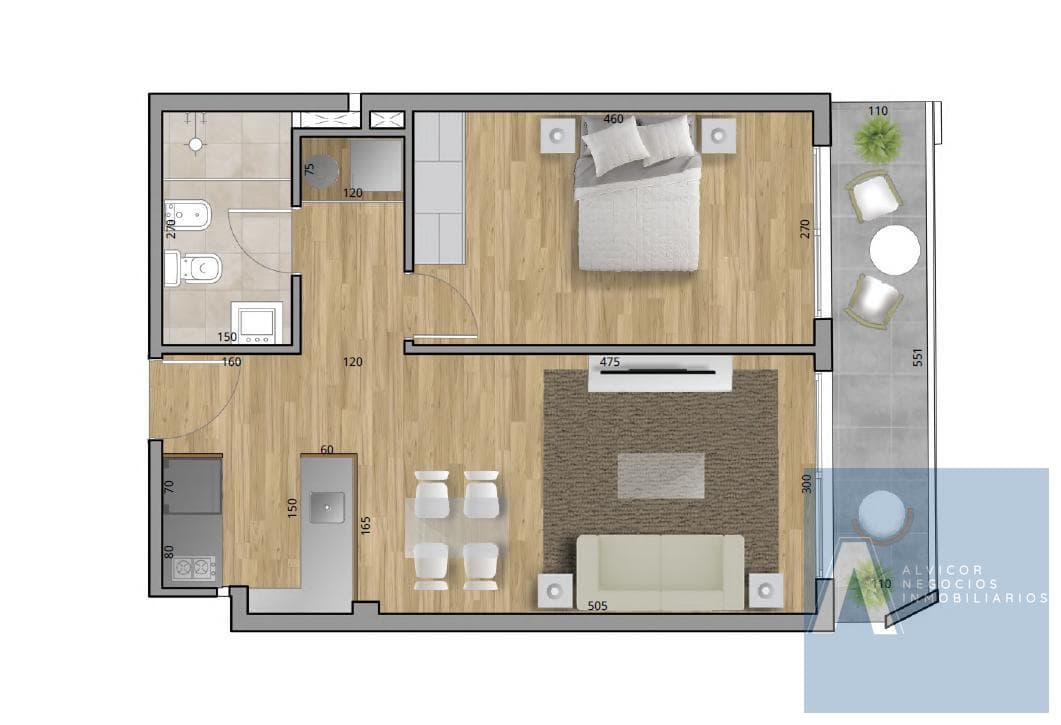 1-Bedroom Apartment for Sale, Cordón AP8425510