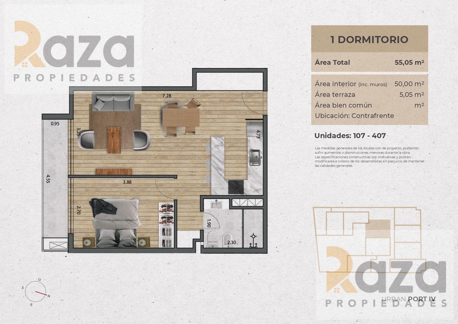 1-Bedroom Apartment for Sale in Pocitos