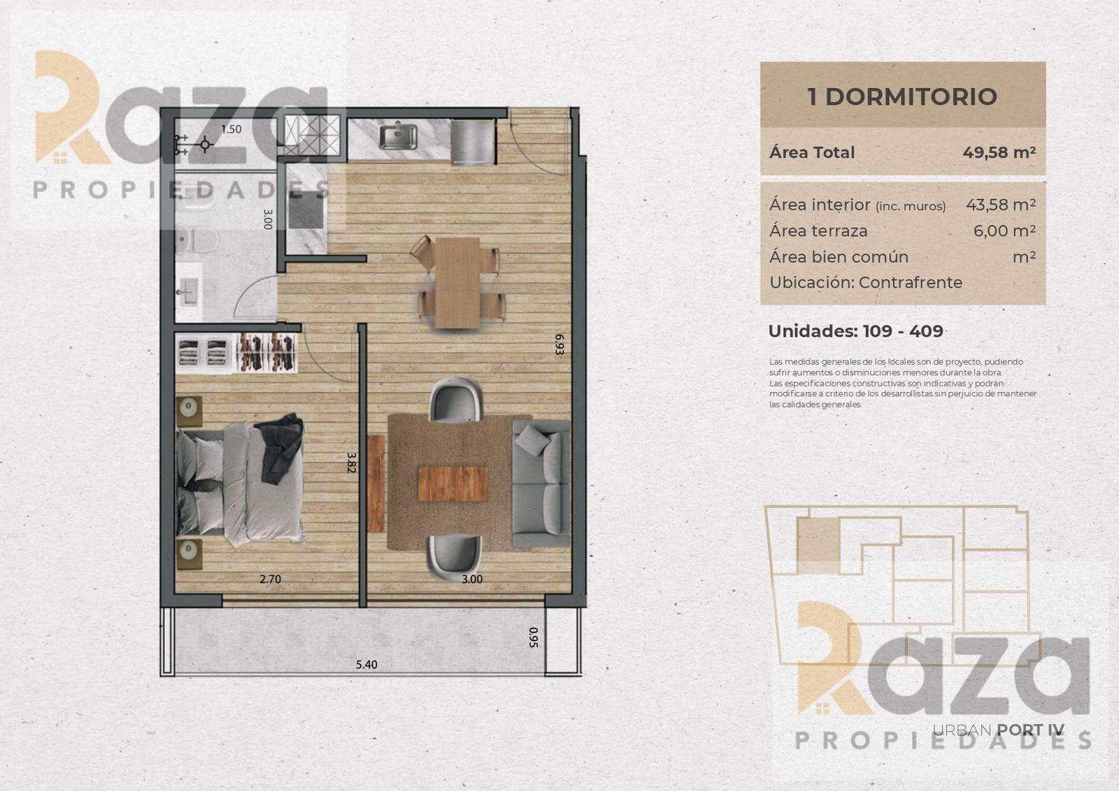 1-Bedroom Apartment for Sale in Pocitos