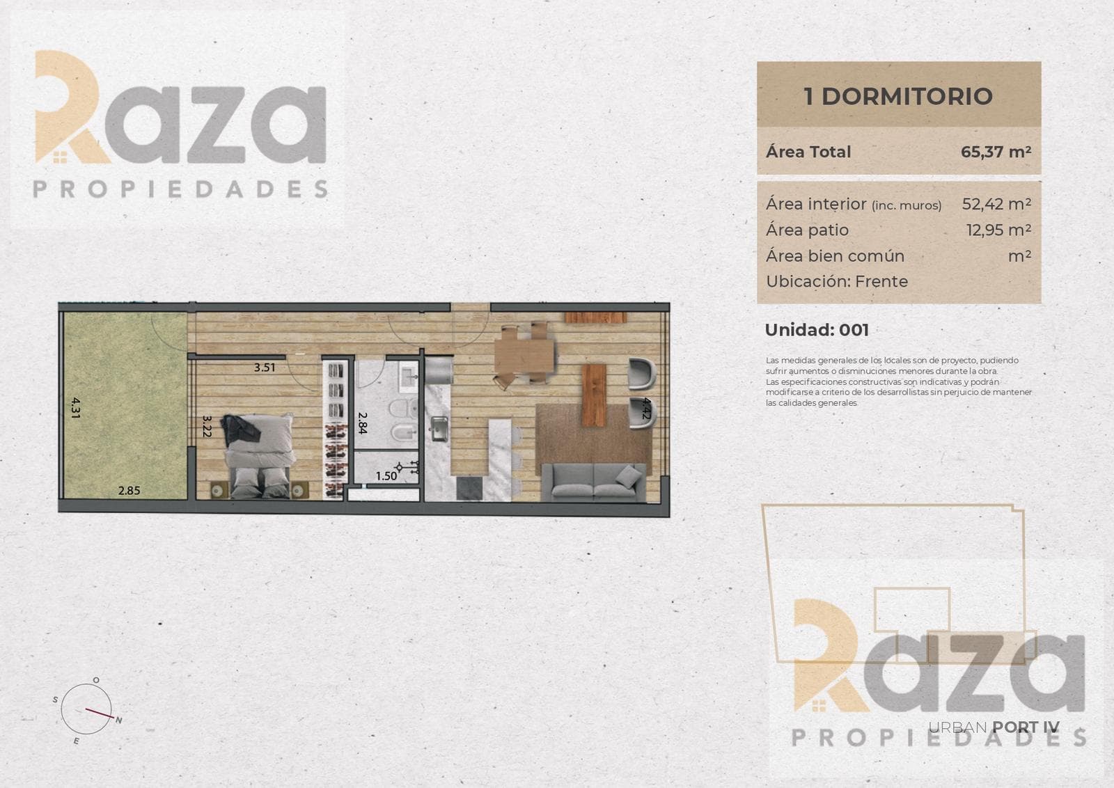 1-Bedroom Apartment for Sale in Pocitos