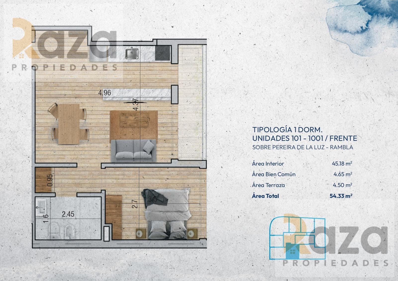 1-Bedroom Apartment for Sale in Pocitos Nuevo