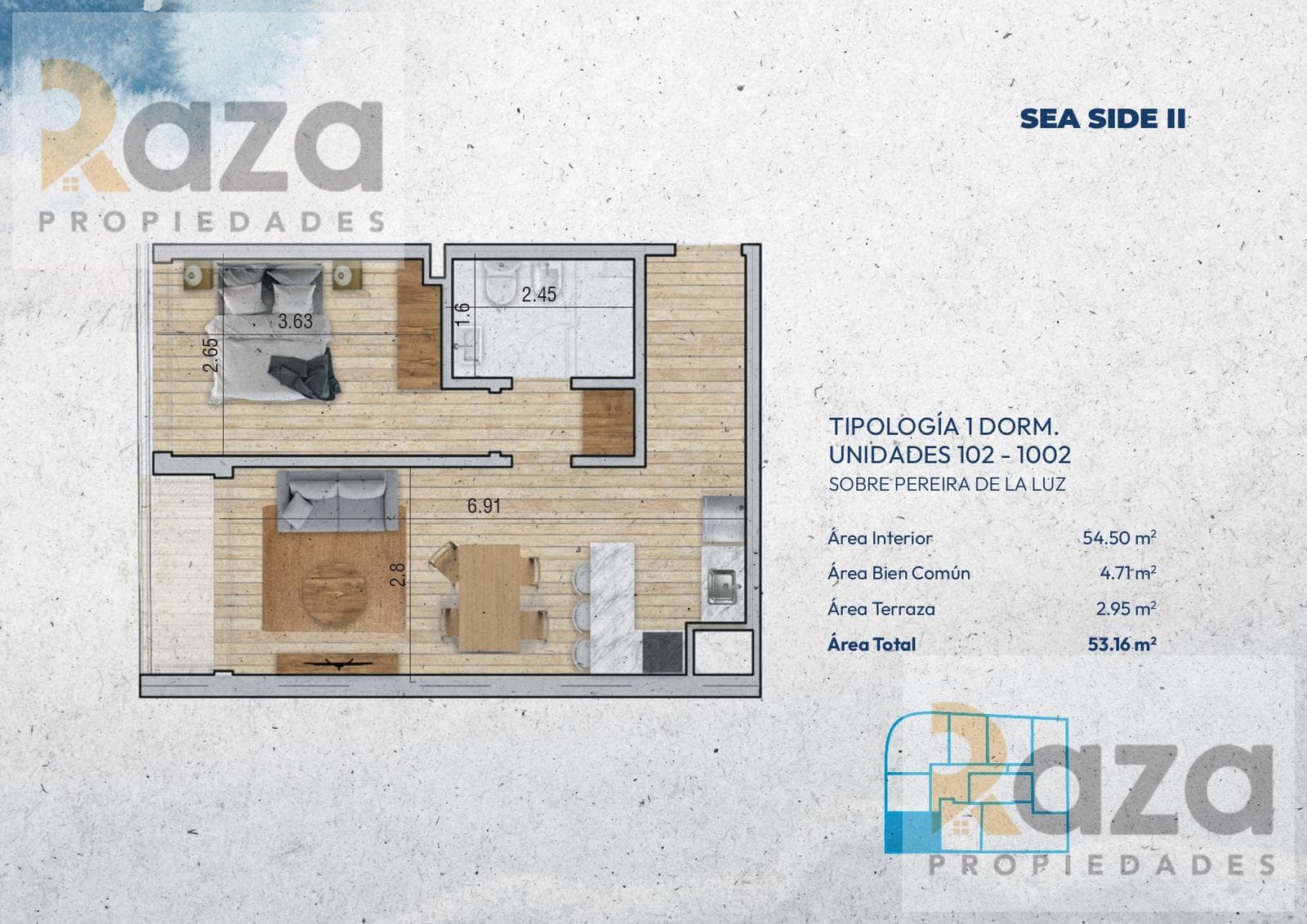 1-Bedroom Apartment for Sale in Pocitos Nuevo