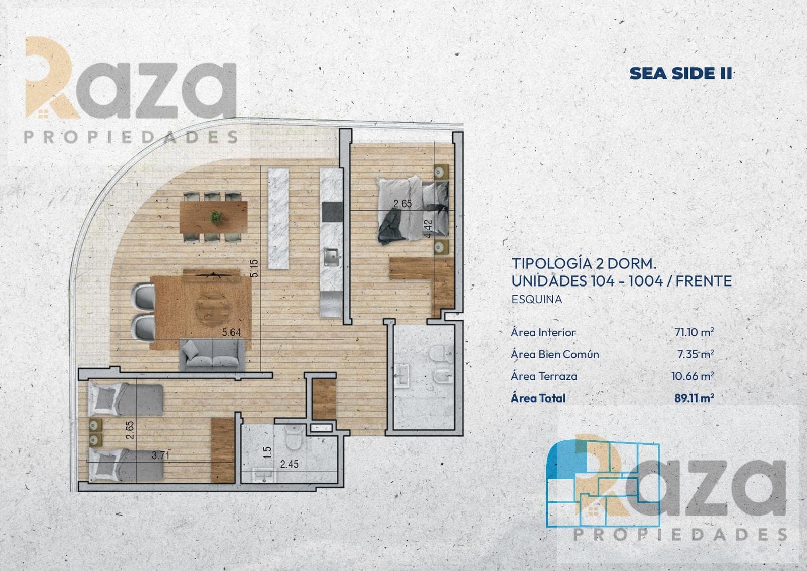 2-Bedroom Apartment for Sale in Pocitos Nuevo