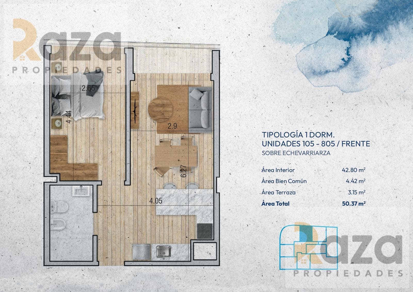 1-Bedroom Apartment for Sale in Pocitos Nuevo