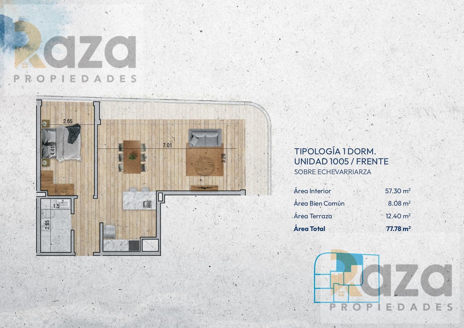 1-Bedroom Apartment for Sale in Pocitos Nuevo