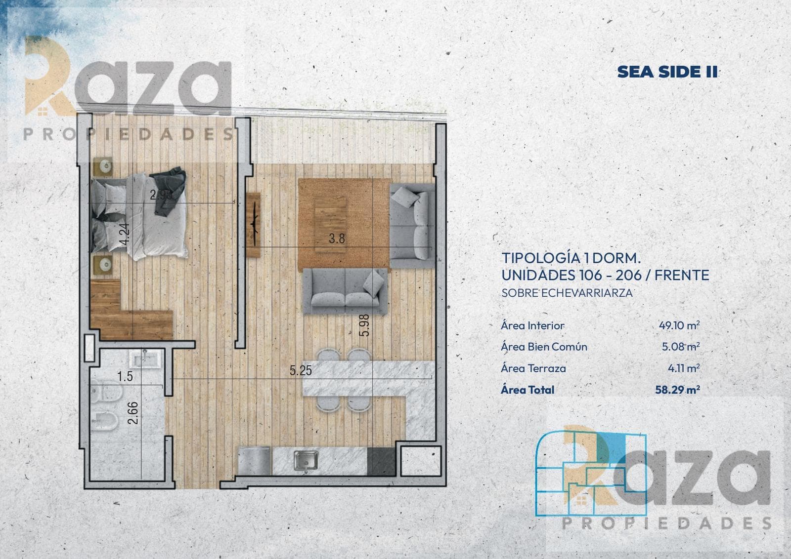 1-Bedroom Apartment for Sale in Pocitos Nuevo