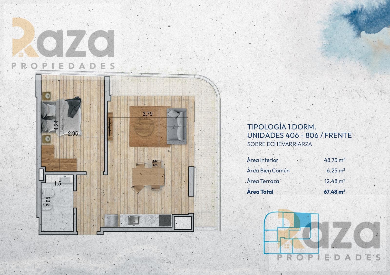 1-Bedroom Apartment for Sale in Pocitos Nuevo