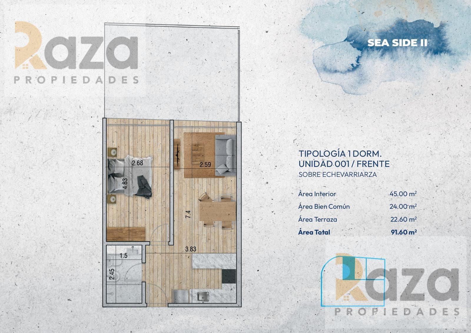 1-Bedroom Apartment for Sale in Pocitos Nuevo