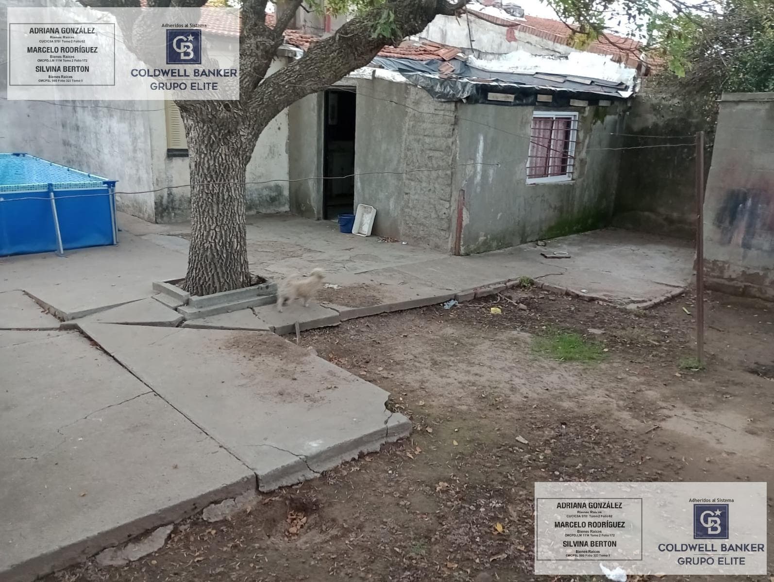 House with 3 bedrooms, a semi-covered garage, and a patio.