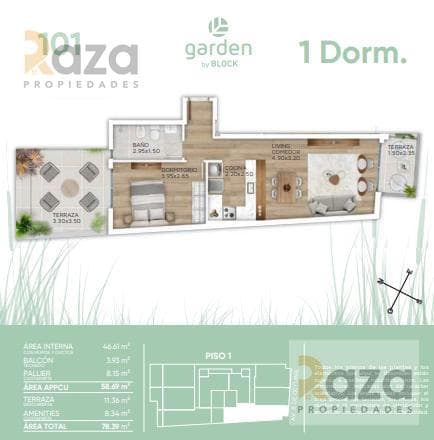 1-Bedroom Apartment for Sale