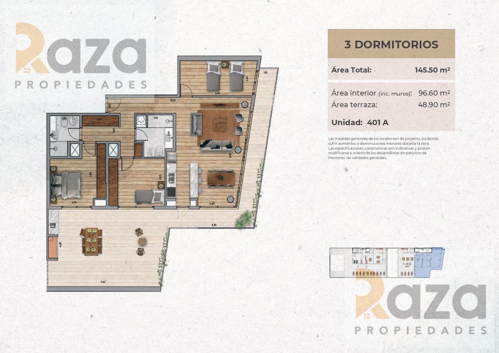 3-Bedroom Apartment for Sale in Punta Carretas