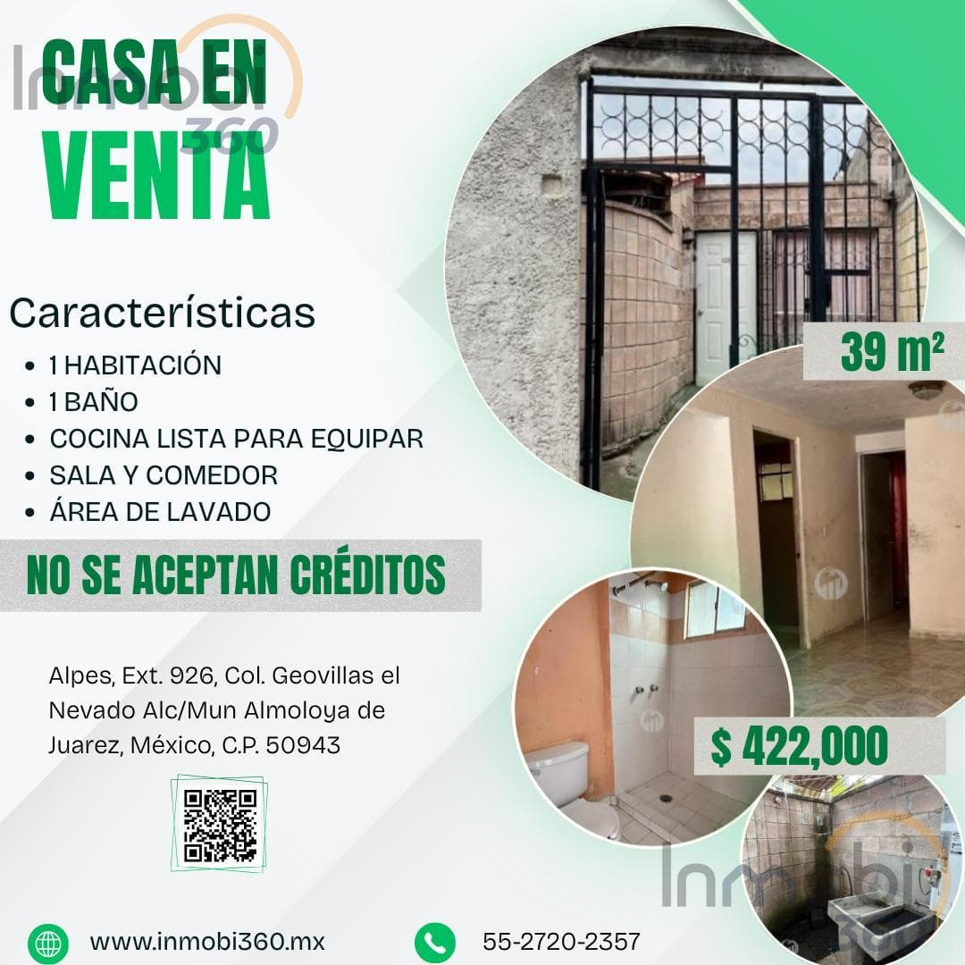 House in Almoloya de Juárez at a price you won't see again