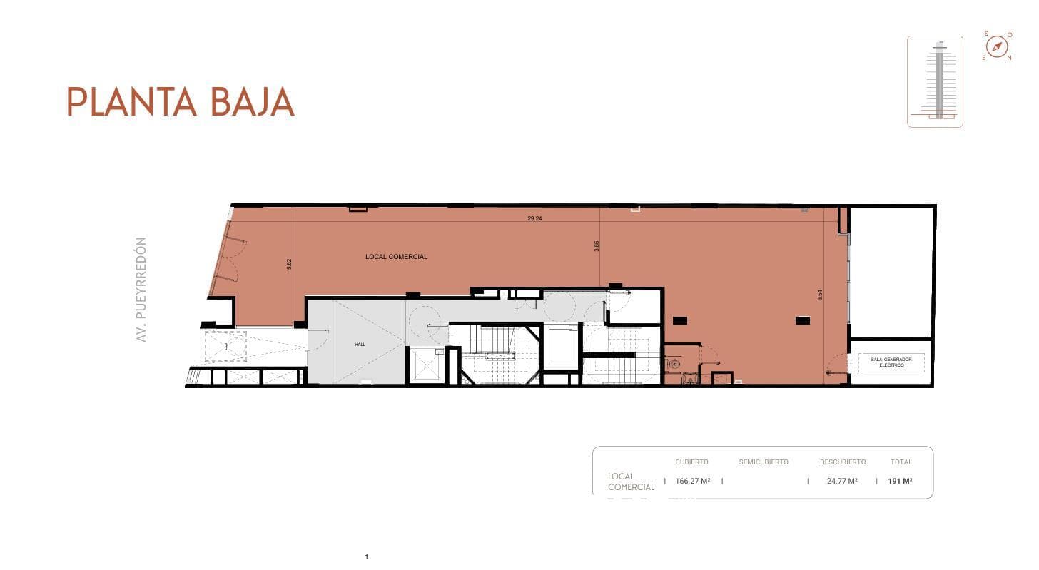 2-room apartment, pre-construction sale. Recoleta
