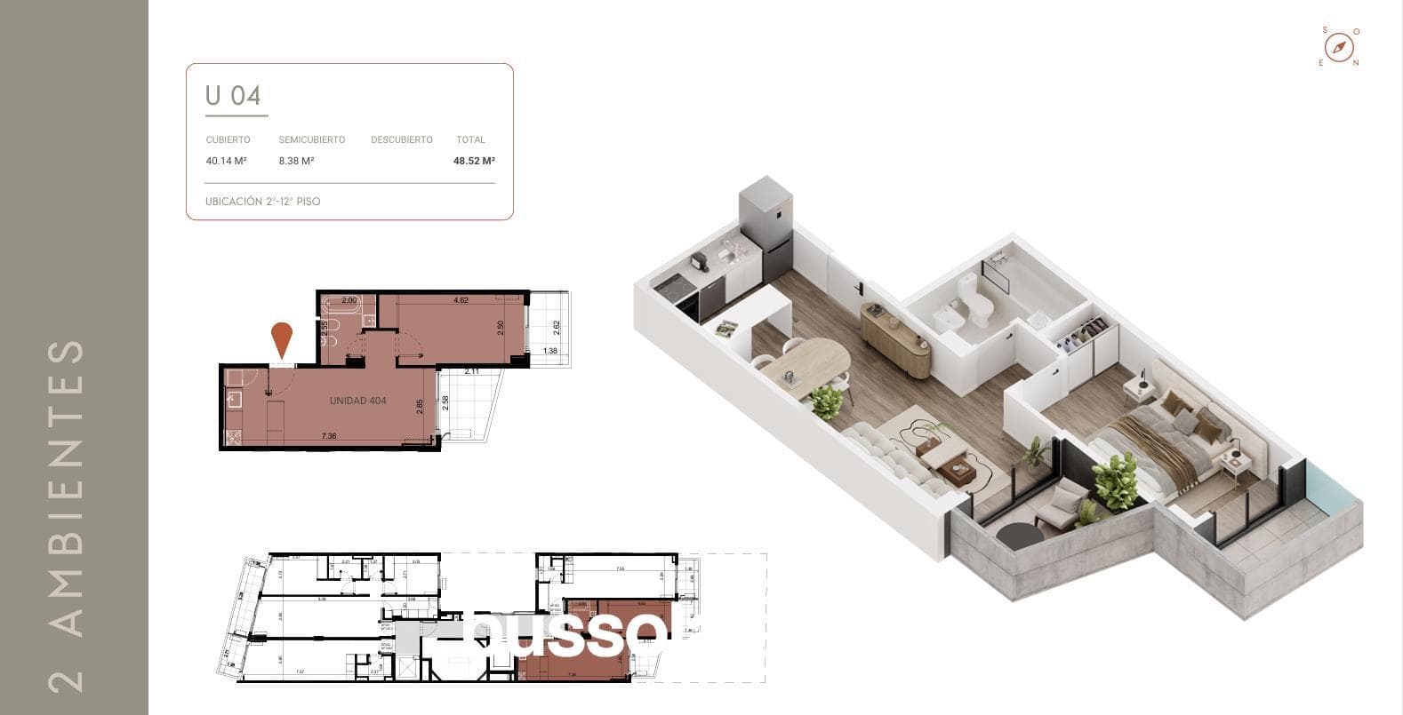 3-room apartment for sale, Pozo. Recoleta