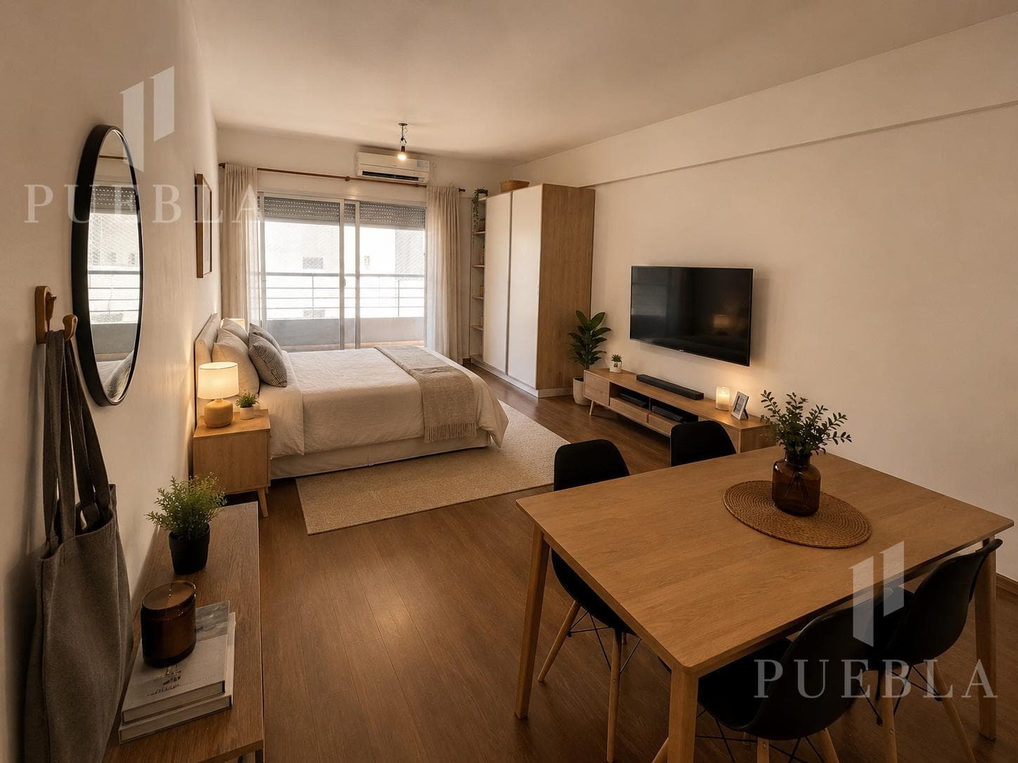 35 m² studio apartment with a balcony | Suitable for professionals | Amenities | Caballito