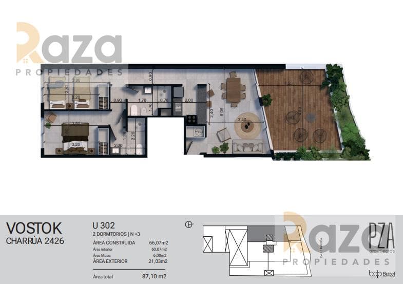 2-Bedroom Apartment for Sale in Pocitos
