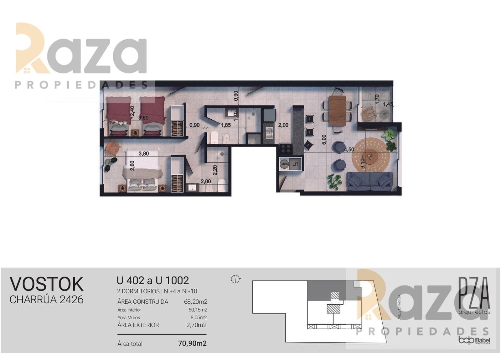 2-Bedroom Apartment for Sale in Pocitos
