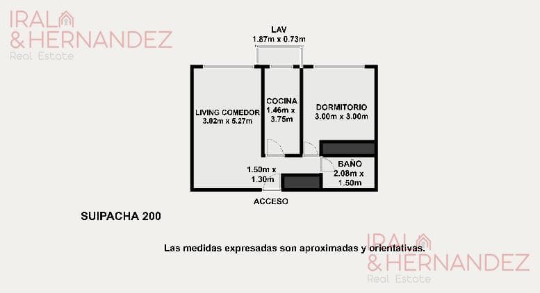 Venta departamento 2 ambientes en San Nicolás